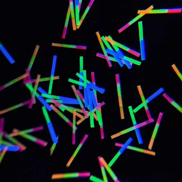 正反异色异段纤维